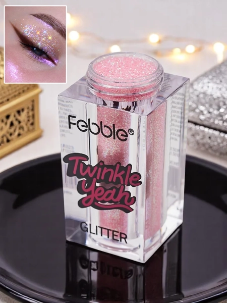 Twinkle Yeah Light Pink Face and Body Glitter