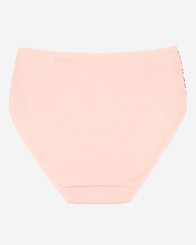 Розовые трусики с принтом. PLUS SIZE- Нижнее белье