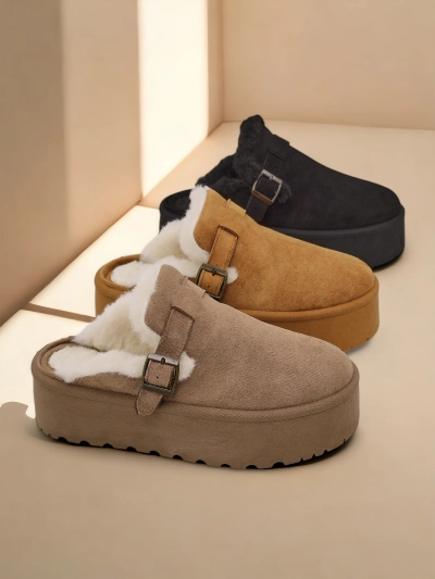 Royalfashion Short ankle boots without heels for women Poctes