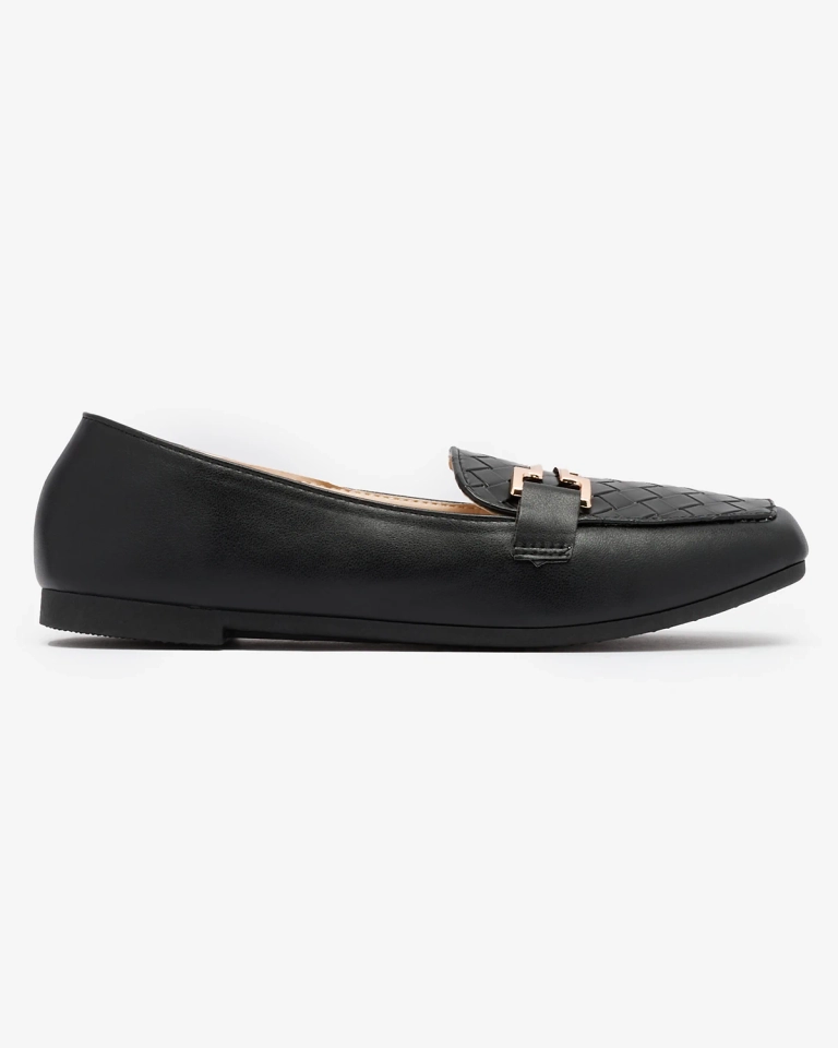Royalfashion Black women's moccasins Bulerol