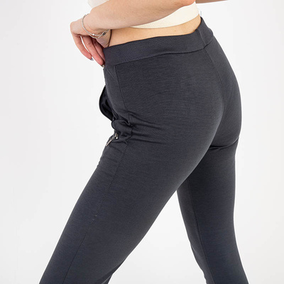 Navy blue women's sweatpants - Clothing