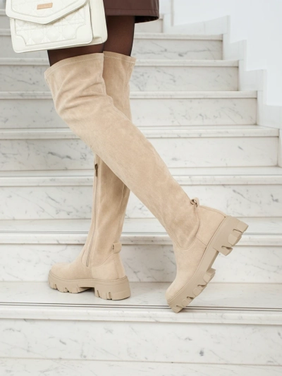 Женские ботфорты из эко-замши Maelin