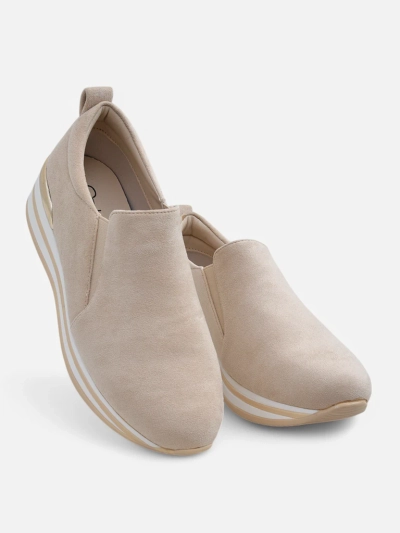 Royalfashion Women's eco suede loafers Rabbite