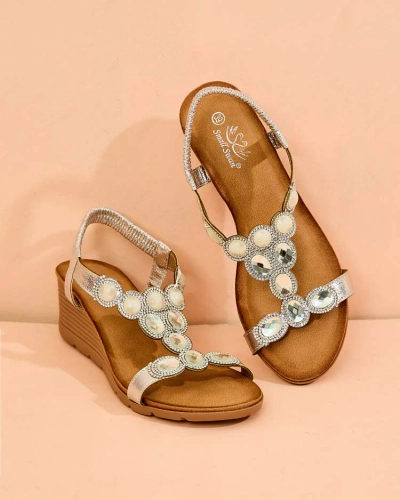 Royalfashion Sieviešu sandales ar cirkoniem Obrina