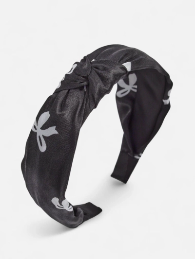 Royalfashion Satin Headband with Braid and Print