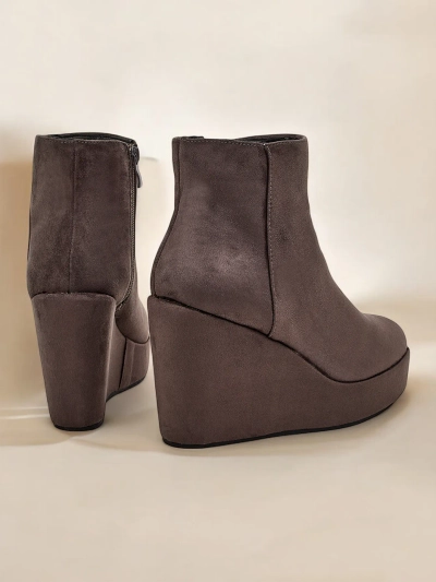 Royalfashion Women's wedge boots Sieffa