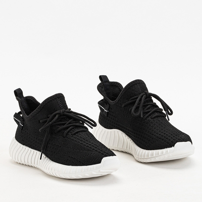 Black and white Fransi women's sports shoes - Footwear