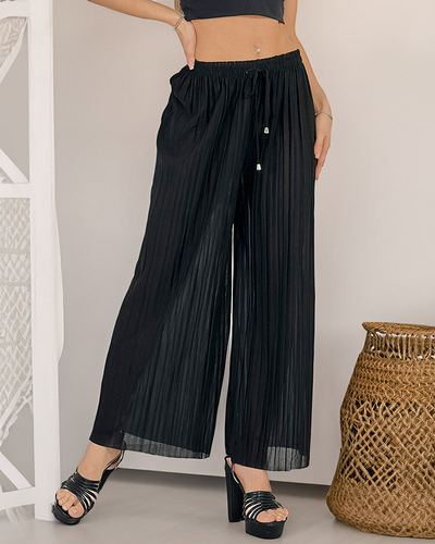 Royalfashion Женские широкие плиссированные брюки