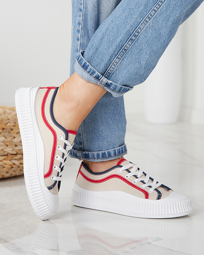 Sieviešu sporta kedas smilškrāsas Ladise - Apavi