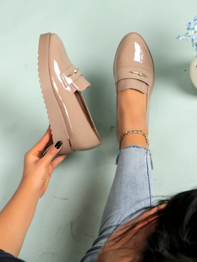 Royalfashion Women's patent loafers Arefel