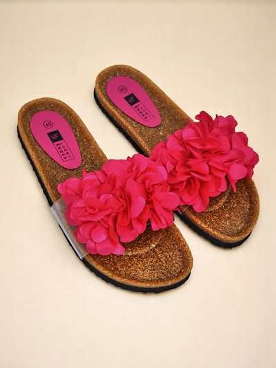 Royalfashion Women's Flip-Flops with Flowers Flora Soft