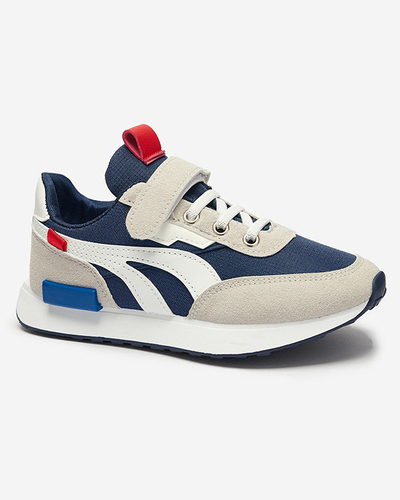 Bērnu sporta apavi tumši zili pelēkā krāsā Kaxo- Footwear