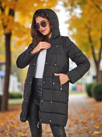 Женская куртка Royalfashion с отстегивающимися рукавами