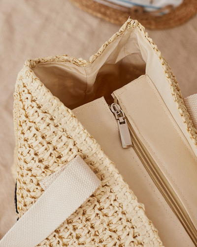 Royalfashion Large women's straw handbag