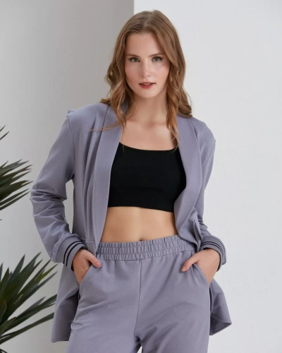 Royalfashion Фиолетовый женский комплект из двух предметов