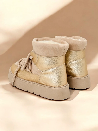 Royalfashion Sieviešu aukstuma zābaki ar šnirpiem, modelis Iniuc