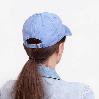 Women's blue denim cap - Accessories