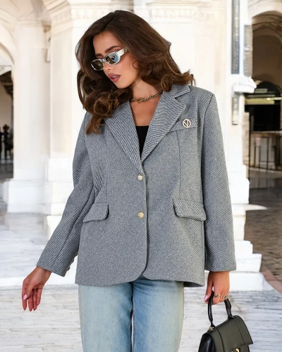 Женское короткое пальто Royalfashion