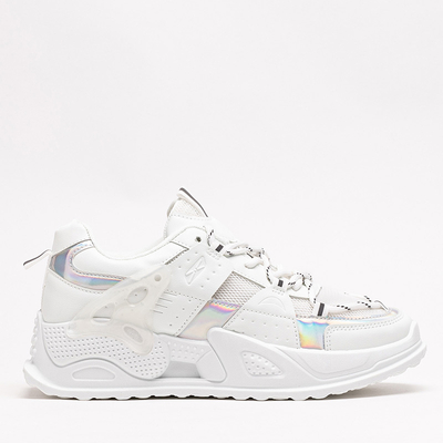 White Toshian women's sports sneakers - Footwear