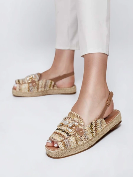 Royalfashion Sieviešu espadrilles ar atvērtu pirkstgalu