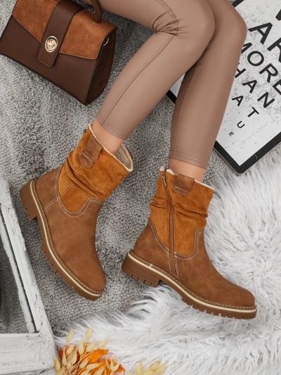 Wyższe botki kobiete eko suede Liora