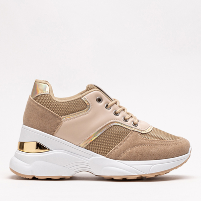 Brown women's sports sneakers shoes Mariuopo - Footwear