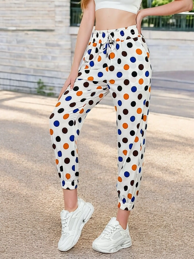 Royalfashion Women's fabric polka dot pants