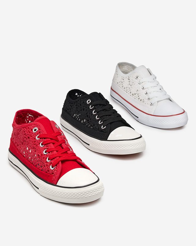 Black women's openwork Tareni sneakers - Footwear