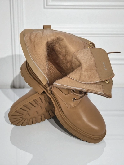 Quilted women's ankle boots made of ecological leather Sable Rose