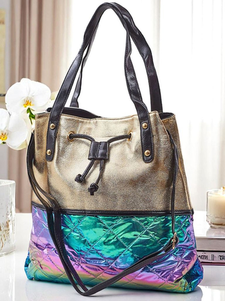 Royalfashion Liela sieviešu rokassoma Golden Luxe Shopper