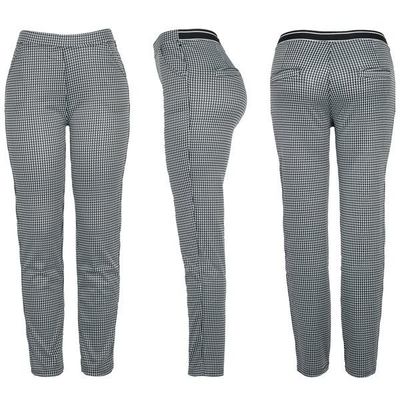 Spodnie na gumkę w pepitkę - Spodnie