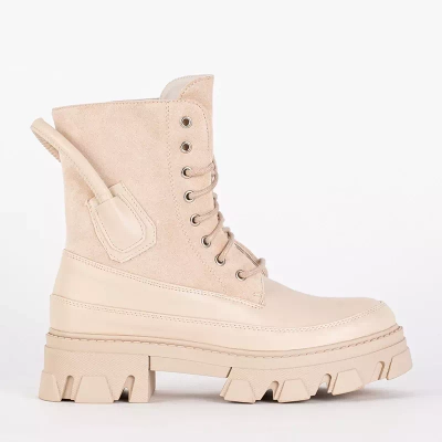 OUTLET Insulated women's beige bags Emilla - Footwear