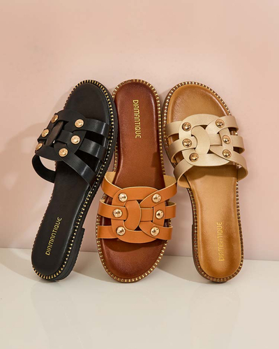 Royalfashion Sieviešu Erole flip-flops ar plakanu zoli