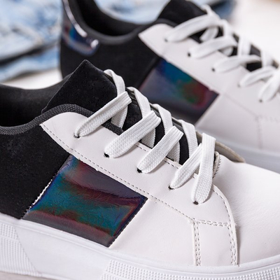 Черно-белые спортивные туфли на платформе Des - Обувь