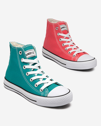 Women's high-top Garet coral sneakers - Footwear