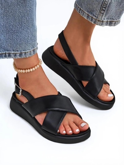 Royalfashion Women's Riva Star Chunky Sole Sandals