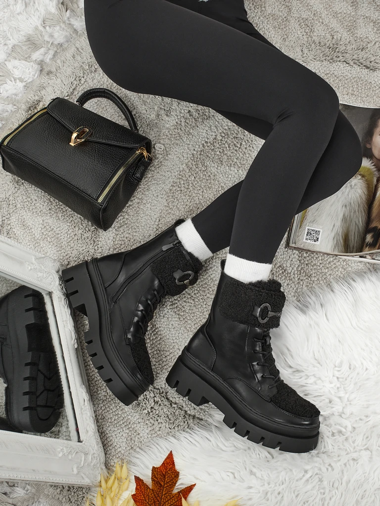 Women's Safil Worker Boots with Fur