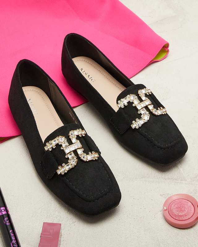 Sieviešu melni mokasīni Jaorica- Footwear