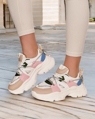 Royalfashion Women's sneakers on a thicker sole Reterri