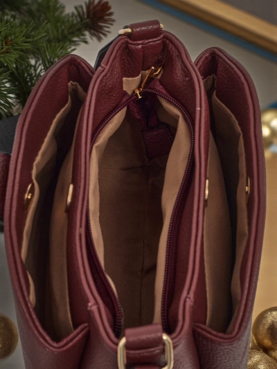 Small women's eco-leather bag Violes