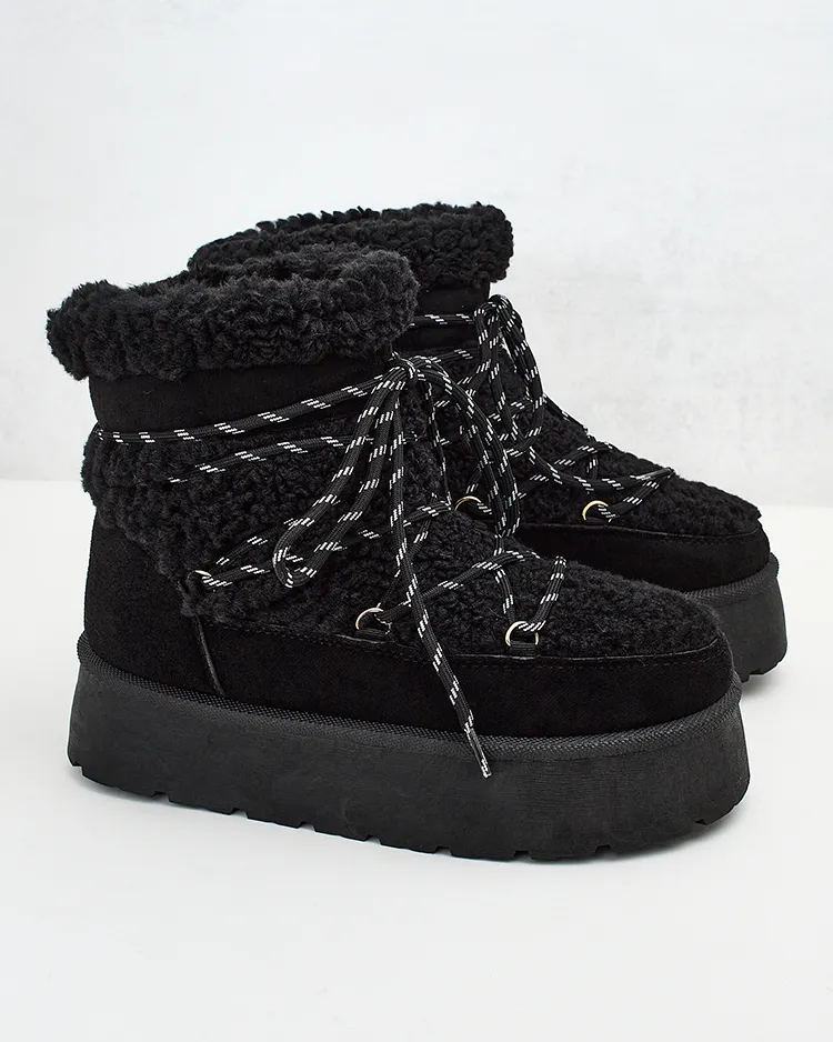 Royalfashion Sieviešu sniega zābaki ar mežģīnēm Evonie