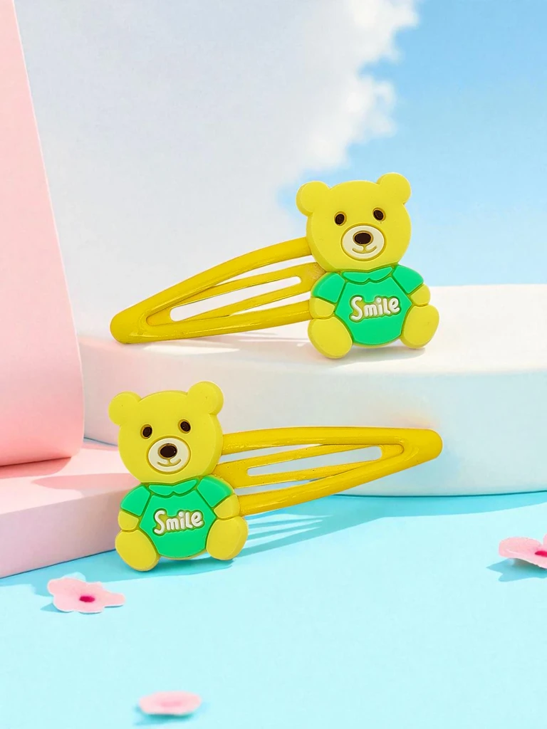 Заколки для волос с мишкой