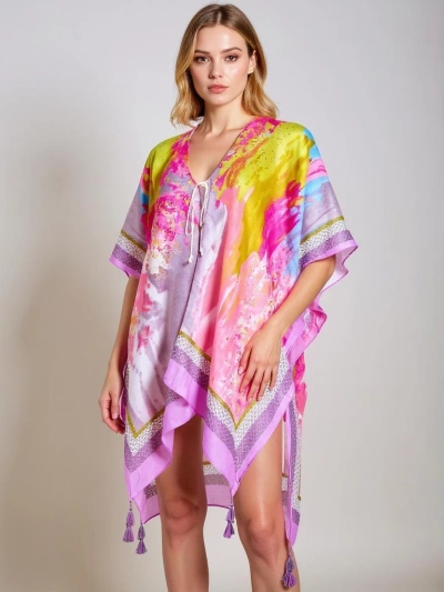 Pareo Anthea – красочное пляжное платье Royalfashion до колен, универсальное