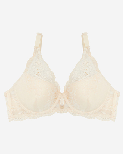 Ladies' beige lace bra - Underwear