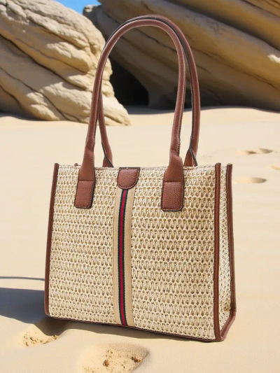 Royalfashion Large straw women's summer bag