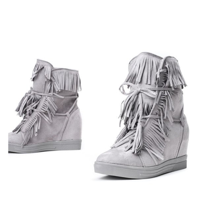 Light gray sneakers on Carmelita indoor wedge - Footwear