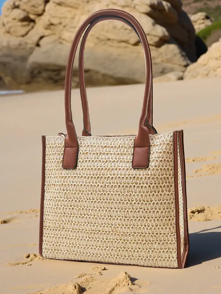 Royalfashion Liela salmu sieviešu vasaras soma