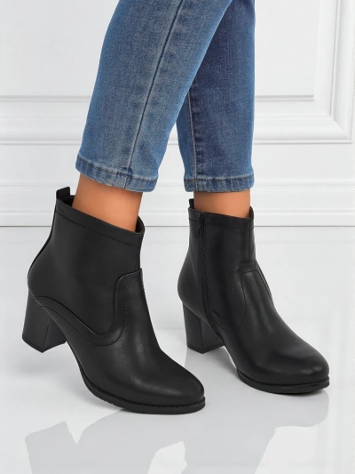 Women's eco-leather heeled ankle boots Lunar Crest