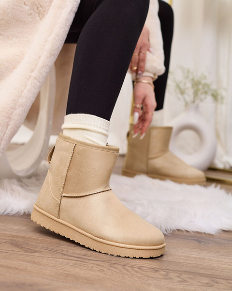 Royalfashion Women's boots a'la snow boots in beige Regodo