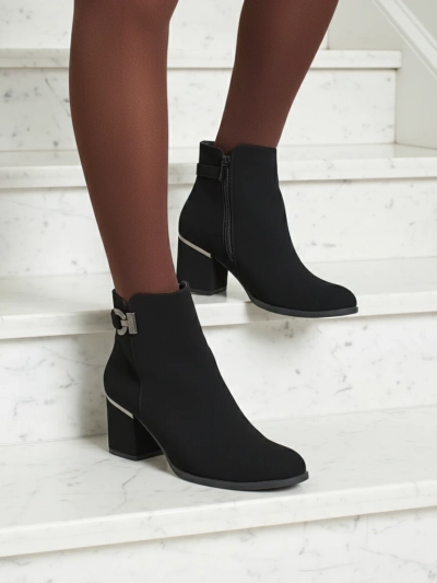 Ботильоны женские из экокожи на каблуке-столбике Ruvina